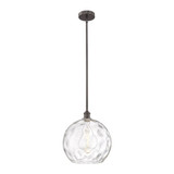 Athens Water Glass 1 Light Stem Hung Pendant 14.63 X 13 by Innovations - 616-1S-G1215-14