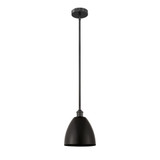 Bristol 1 Light Stem Hung Mini Pendant 10.63X9 Inch Wide by Innovations - 616-1S-MBD-9