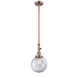 Beacon 1 Light Adjustable Mini Pendant 14.25 Tall and 8 Wide by Innovations - 206-G20-8