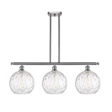 Athens Water Glass 3 Light Stem Hung Island 12.25X 36.5 by Innovations - 516-3I-G1215-10