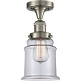 Canton 1 Light Semi Flush Mount 11.5 Inch Tall X 6 Inch Wide by Innovations - 517-1CH-G18