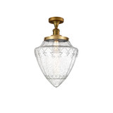 Bullet 1 Light Semi Flush Mount 18 Inch Tall X 12 Inch Wide by Innovations - 517-1CH-G66-12