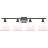 Berkshire Glass 4 Light Bath Vanity 11 Inch and 38 Inch Wide by Innovations - 516-4W-GBC-8