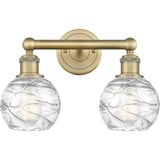Athens Deco Swirl 2 Light Bath Vanity 10.38 InchX14.88 Inch by Innovations - 616-2W-G1213-6