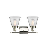 Cone 2 Light Bath Vanity 11 Inch Tall and 16 Inch Wide by Innovations - 916-2W-G6