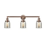 Bell 3 Light Bath Vanity 12 Inch Tall and 30 Inch Wide by Innovations - 205-G58