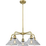Orwell 5 Light Chandelier 12.5 Inch Tall and 26.38 Inch Wide by Innovations - 516-5CR-G13