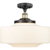 Bridgeton 1 Light Semi Flush Mount 12.75X11.75 Inch Wide by Innovations - 616-1F-G69-16