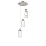 Clymer 3 Light Cord Hung Multi Pendant 27.38X10.38 Inch Wide by Innovations - 113B-3P-G80