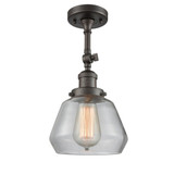 Fulton 1 Light Adjustable Semi Flush Mount 14.25X7 Inch Wide by Innovations - 201F-G17