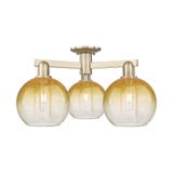Brookhaven Globe 3 Light Semi Flush Mount 12.88X25.5 Inch by Innovations - 716-3F-G483-8