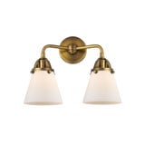 Cone 2 Light Bath Vanity 12.13 Inch Tall and 14.25 Inch Wide by Innovations - 288-2W-G6