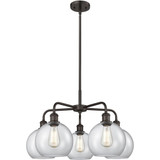 Athens 5 Light Chandelier 15.5 Inch Tall and 26 Inch Wide by Innovations - 516-5CR-G12-8