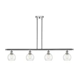 Athens 4 Light Stem Hung Island 8.38 Inch and 48 Inch Wide by Innovations - 516-4I-G12-6