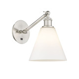 Berkshire Glass 1 Light Adjustable Wall Sconce 10 X 8 by Innovations - 317-1W-GBC-8