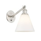 Berkshire Glass 1 Light Adjustable Wall Sconce 10 X 8 by Innovations - 317-1W-GBC-8
