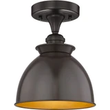 Adirondack 1 Light Semi Flush Mount 10.5 X 8.25 Inch Wide by Innovations - 616-1F-M14
