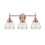 Fulton 3 Light Glass Bath Vanity 10.5 Inch Tall X 24.75 Inch by Innovations - 447-3W-G17