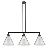 Cone 3 Light Stem Adjustable Island 16 Inch and 44 Inch Wide by Innovations - 213-G4-L