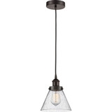 Cone 100W 1 LED Cord Hung Mini Pendant 9 and 7.75 Inch Wide by Innovations - 616-1PH-G4-LED