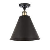 Berkshire Metal 100W 1 LED Semi Flush Mount 14.25 X 12 by Innovations - 516-1C-MBC-12-LED