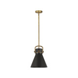 Newton Cone 1 Light Mini Pendant 14.75 Inch and 10 Inch Wide by Innovations - 410-1SM-M411-10