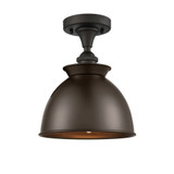 Adirondack 100W 1 LED Semi Flush Mount 9.75 X 8.25 Inch Wide by Innovations - 516-1C-M14-LED