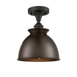 Adirondack 100W 1 LED Semi Flush Mount 9.75 X 8.25 Inch Wide by Innovations - 516-1C-M14-LED