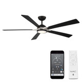 Rotary 5 Blade Ceiling Fan with Light Kit 65 Inch Wide by WAC  - F-099L