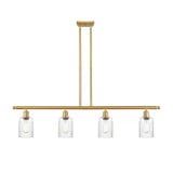 Hadley 4 Light Stem Hung Island 9.5 Inch Tall X 48 Inch Wide by Innovations - 516-4I-G34