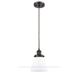 Cone 1 Light Cord Hung Mini Pendant 9 Inch and 6 Inch Wide by Innovations - 916-1P-G6