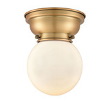 Beacon 1 Light Flush Mount 8.38 Inch Tall and 6 Inch Wide by Innovations - 623-1F-G20-6