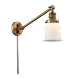 Canton 1 Light Adjustable Small Swing Arm Wall Sconce 25X8 by Innovations - 237-G18S