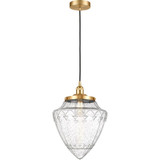 Bullet 100W 1 LED Cord Hung Mini Pendant 16 and 12 Inch Wide by Innovations - 616-1PH-G66-12-LED