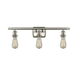 Bare Bulb 100W 3 LED Bath Vanity 4.75 Inch and 26 Inch Wide by Innovations - 516-3W-LED