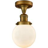 Beacon 1 Light Semi Flush Mount 11.25 Inch and 6 Inch Wide by Innovations - 517-1CH-G20-6