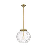 Athens Water Glass 1 Light Stem Hung Pendant 13.63 X 13 by Innovations - 221-1S-G1215-14