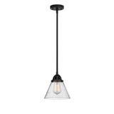 Cone 1 Light Stem Hung Mini Pendant 8.75 and 7.75 Inch Wide by Innovations - 288-1S-G4