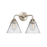 Cone 2 Light Bath Vanity 12.38 Inch Tall and 15.75 Inch Wide by Innovations - 288-2W-G4