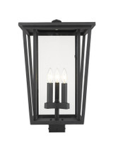Seoul 3 Light Outdoor Post Mount Lantern 14 x 24.75 Inches by Z-Lite - 571PHXLS2