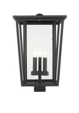 Seoul 3 Light Outdoor Post Mount Lantern 14 x 24.75 Inches by Z-Lite - 571PHXLS2