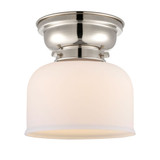 Bell 100W 1 LED Flush Mount 8 Inch Tall and 7.75 Inch Wide by Innovations - 623-1F-G7-LED