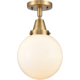 Beacon 100W 1 LED Semi Flush Mount 12.75 Inch X 8 Inch Wide by Innovations - 447-1C-G20-8-LED