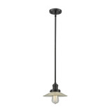 Halophane 1 Light Stem Hung Mini Pendant 8 and 8.5 Inch Wide by Innovations - 201S-G1
