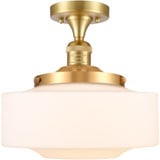 Bridgeton 100W 1 LED Semi Flush Mount 10.75X12 Inch Wide by Innovations - 517-1CH-G69-12-LED
