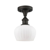 Fenton 1 Light Semi Flush Mount 8.75 Inch and 6.5 Inch Wide by Innovations - 516-1C-G9