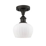 Fenton 1 Light Semi Flush Mount 8.75 Inch and 6.5 Inch Wide by Innovations - 516-1C-G9