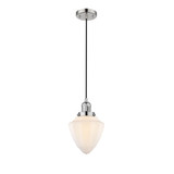 Bullet 1 Light Cord Hung Mini Pendant 11.13 and 7 Inch Wide by Innovations - 201C-G66-7