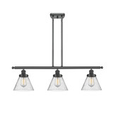 Cone 3 Light Stem Hung Island 11 Inch Tall and 36 Inch Wide by Innovations - 916-3I-G4