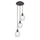 Salina 3 Light Cord Hung Multi Pendant 28.88X12.25 Inch Wide by Innovations - 113B-3P-G292